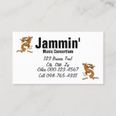 Kokopelli Musician Visitenkarte (Rückseite)