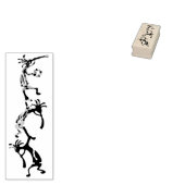 KOKOPELLI Musiker Akrobaten + Ihre Ideen Gummistempel (Stempel)
