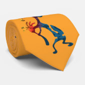 KOKOPELLI Musiker Akrobaten + Ihre Ideen Krawatte (Gerollt)