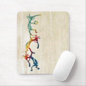 KOKOPELLI Musiker Akrobaten + Ihre Ideen Mousepad (Mit Mouse)