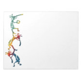 KOKOPELLI Musiker Akrobaten + Ihre Ideen Notizblock (Vorderseite)