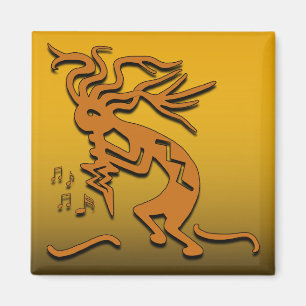 Kokopelli Musiker Magnet