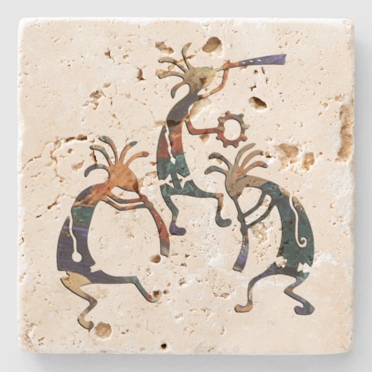 KOKOPELLI Musikertribüne + Ihre Ideen Steinuntersetzer (Vorderseite)