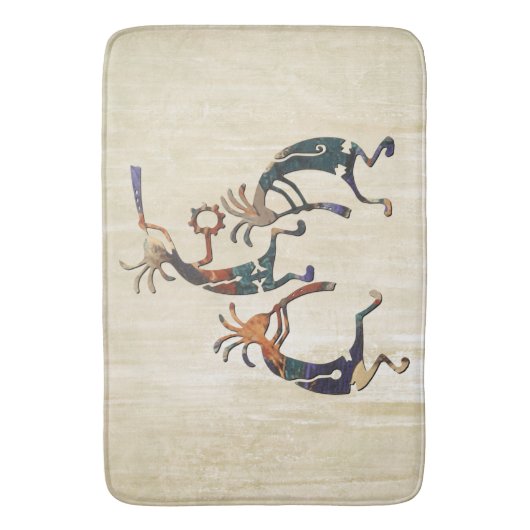 KOKOPELLI Musikertrio + Ihre Ideen Badematte (Vorderseite Vertikal)