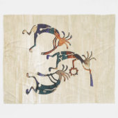 KOKOPELLI Musikertrio + Ihre Ideen Fleecedecke (Vorderseite (Horizontal))