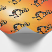Kokopelli Native American Gift Wrapping Paper Geschenkpapier (Ecke)