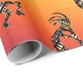 Kokopelli Native American Gift Wrapping Paper Geschenkpapier (Rolleneckpunkt)