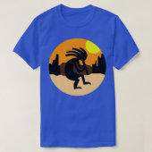 Kokopelli Native American Sunset T-Shirt (Design vorne)