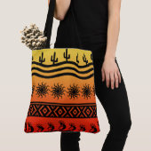 Kokopelli Ombre Sunset Cactus Pattern Tasche (Von Nahem)