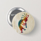 KOKOPELLI Ornamente + Ihre Ideen Button (Vorne & Hinten)