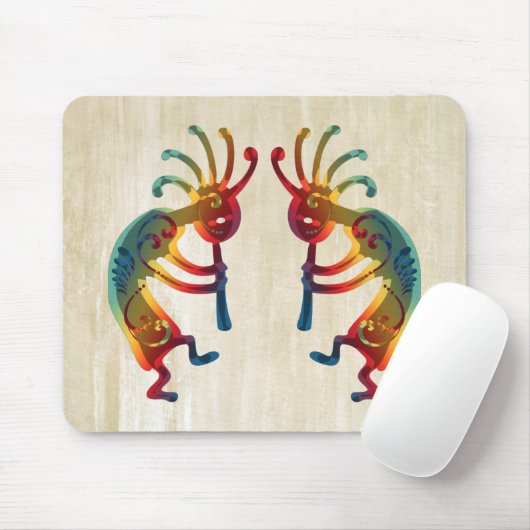 KOKOPELLI Ornamente + Ihre Ideen Mousepad (Mit Mouse)
