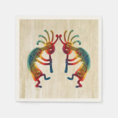 KOKOPELLI Ornamente + Ihre Ideen Serviette (Vorderseite)