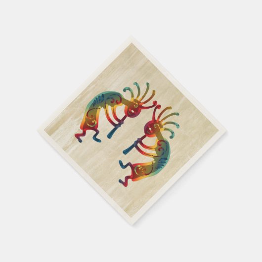 KOKOPELLI Ornamente + Ihre Ideen Serviette (Ecke)