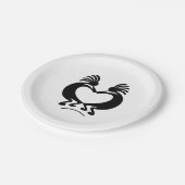 Kokopelli Pappteller (Schrägansicht)