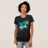 Kokopelli Pfeife u. Trommeln T-Shirt (Vorne ganz)