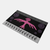Kokopelli Phoenix Bird Southwest Doormat Fußmatte (Schrägansicht)