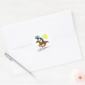 Kokopelli Pony Runder Aufkleber (Umschlag)