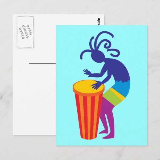 Kokopelli Postcard Postkarte (Vorne/Hinten)