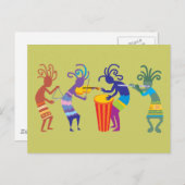 Kokopelli Postcard Postkarte (Vorne/Hinten)