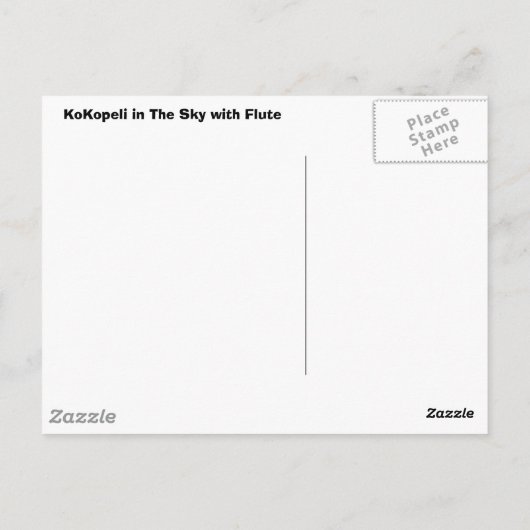 Kokopelli Postkarte (Rückseite)