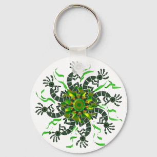 Kokopelli Rad-Schlüsselanhänger Schlüsselanhänger