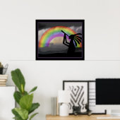 Kokopelli Rainbow Print Poster (Heimbüro)