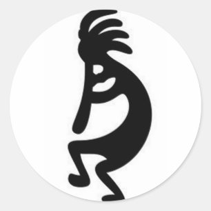 'Kokopelli' Runder Aufkleber