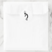 Kokopelli Runder Aufkleber (Tasche)