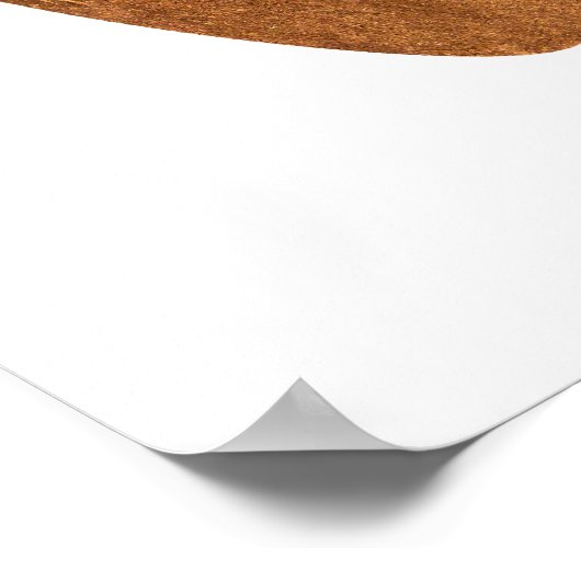 Kokopelli Rust Color Poster (Ecke)