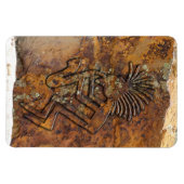 Kokopelli Saxaphone Spieler-Petroglyphe Magnet (Horizontal)