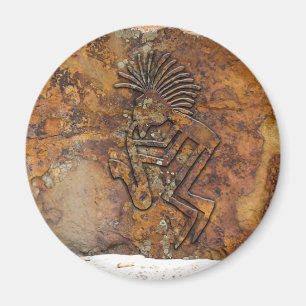 Kokopelli Saxaphone Spieler-Petroglyphe Magnet