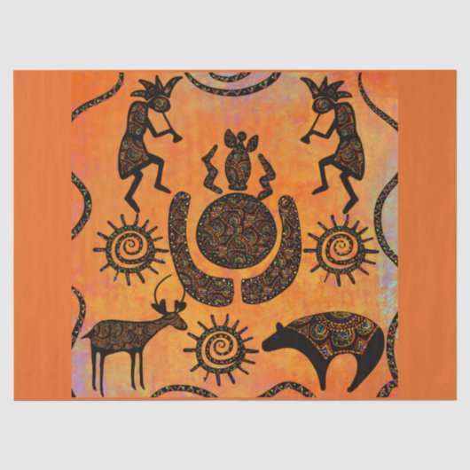 KOKOPELLI SEIDENPAPIER (Vorderseite)