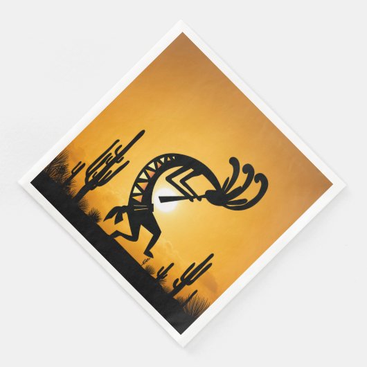 Kokopelli Serviette (Ecke)