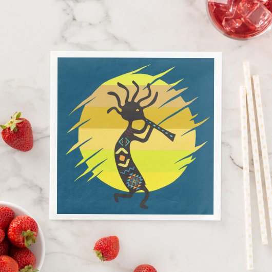 Kokopelli Serviette (Beispiel)