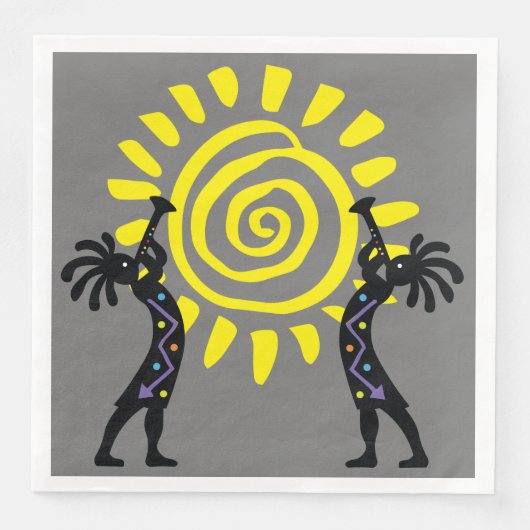 Kokopelli Serviette (Vorderseite)