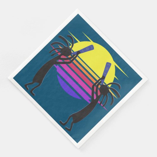 Kokopelli Serviette (Ecke)