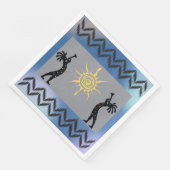 Kokopelli Serviette (Ecke)