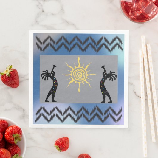Kokopelli Serviette (Beispiel)