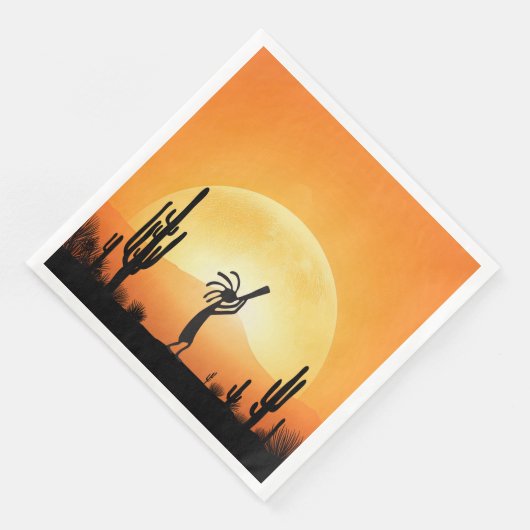 Kokopelli Serviette (Ecke)