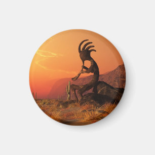 Kokopelli Sonnenuntergang Magnet