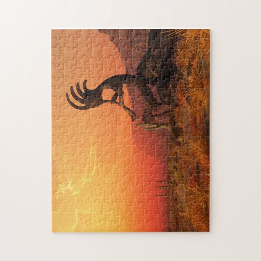 Kokopelli Sonnenuntergang Puzzle (Vertikal)