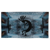 Kokopelli Southwest Desert Mosaic Blue King Set Kissenbezug (Vorderseite-Links)