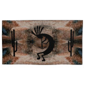 Kokopelli Southwest Desert Mosaic King Set Kissenbezug (Vorderseite-Links)