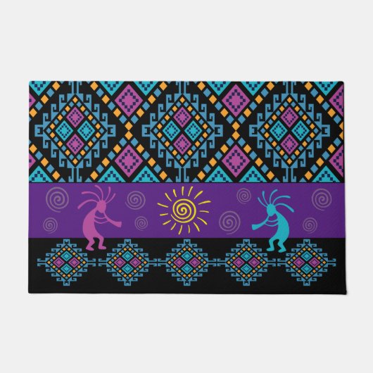 Kokopelli Southwest Rug Fußmatte (Vorderseite)