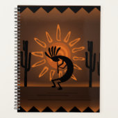 Kokopelli Southwest Rutic Brown Planner Planer (Vorderseite)