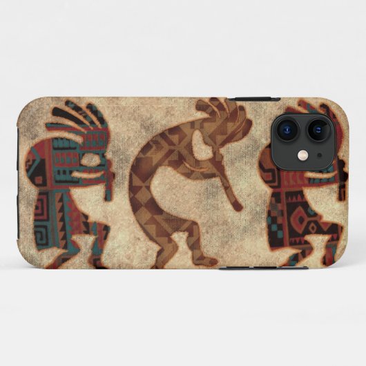 Kokopelli Southwestern Case-Mate iPhone Hülle (Rückseite (Horizontal))