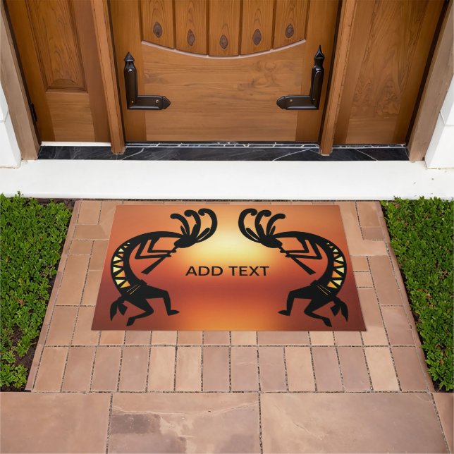 Kokopelli Southwestern Wüste Sunset Doormat Fußmatte (Außenbereich)