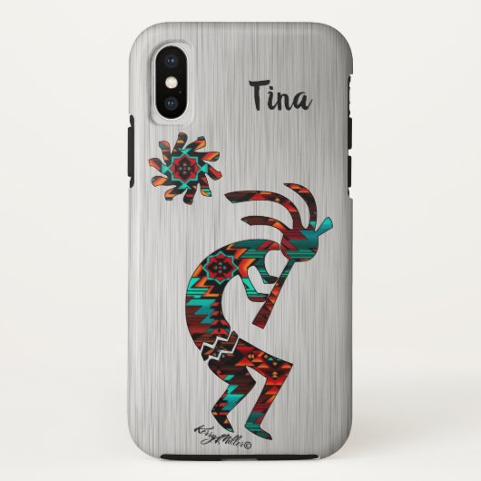 KOKOPELLI SPIELT DEN FLUT Case-Mate iPhone HÜLLE (Rückseite)
