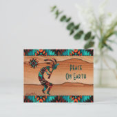 KOKOPELLI SPIELT DEN FLUT POSTKARTE (Stehend Vorderseite)