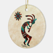 KOKOPELLI SPIELT DIE FLUTE KERAMIK ORNAMENT (Links)